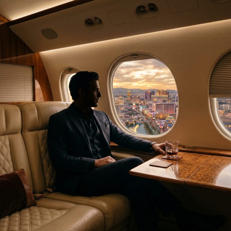 Volo Esclusivo a Las Vegas: L’Esperienza Jet Privato tra Celebrity e Eventi Unici