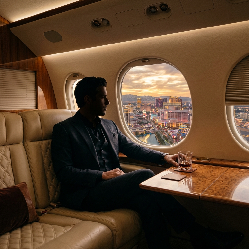 Volo Esclusivo a Las Vegas: L’Esperienza Jet Privato tra Celebrity e Eventi Unici
