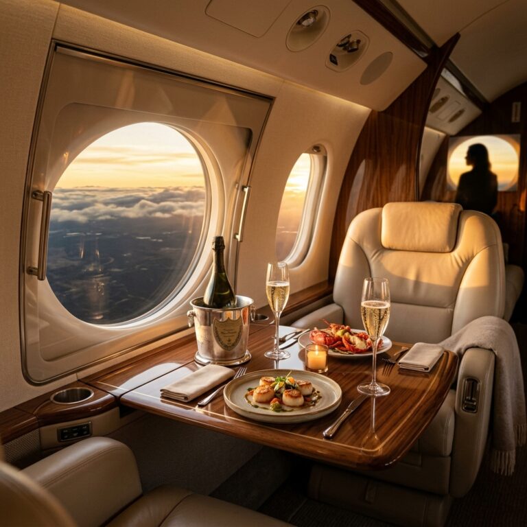 L’Eccellenza Culinaria in Quota: Il Lusso del Catering sui Jet Privati